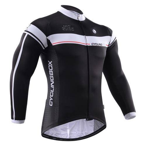 Cycling Box Black  Long Sleeve Team Cycling Jersey
