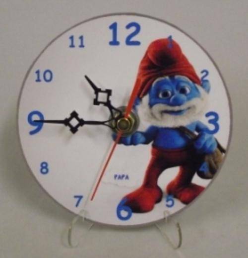 Papa Smurf CD Clock