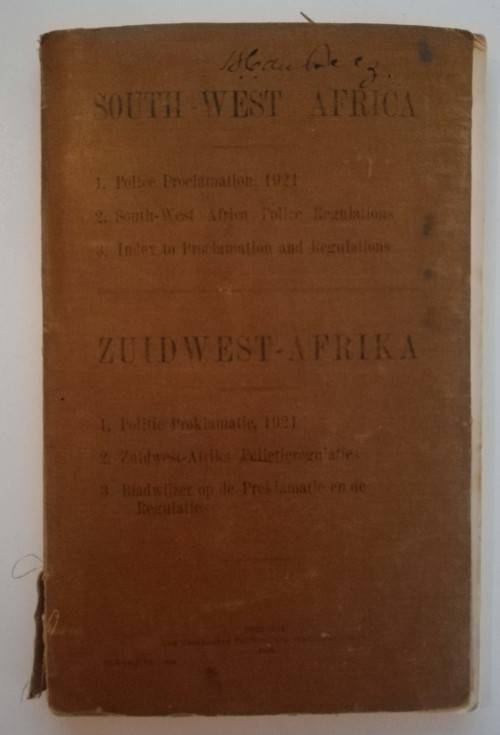 South-West Africa c. 1922 SIGNED