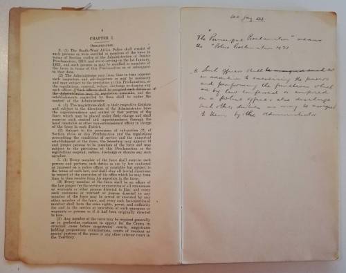 South-West Africa c. 1922 SIGNED