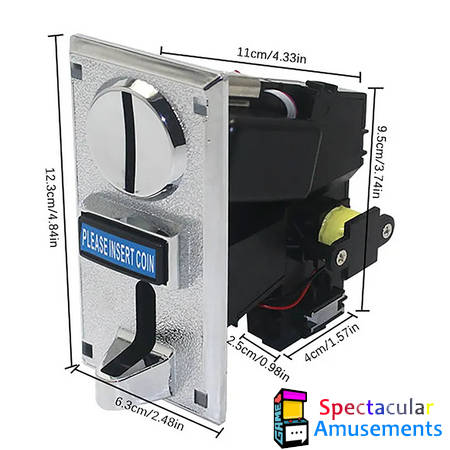 Arcade Coin Mech Coin Acceptor (Multi Coin) For Arcade / Vending