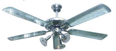 Goldair 132cm Acrylic 5 Blades + 3 Spot