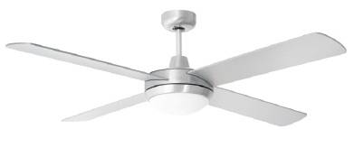 Goldair 52" 4 Blade 1 Light Ceiling Fan with Remote