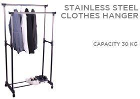 2 ON AUCTIONS !!! Stainless Steel Casual Clothes Hanger 30kg