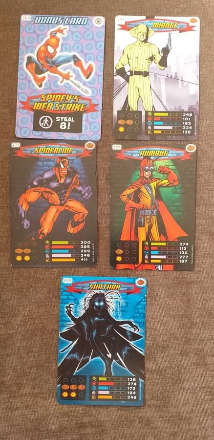 Spiderman Heroes & Villains cards