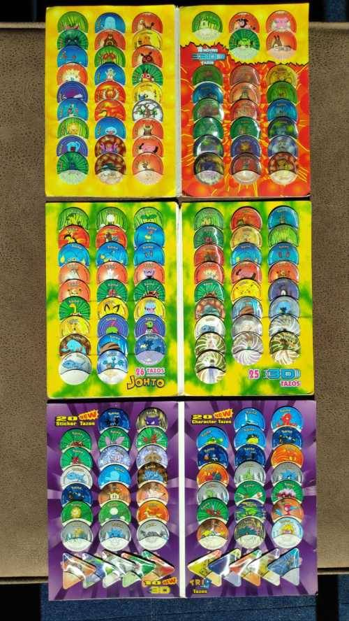Pokemon tazo albums full collection