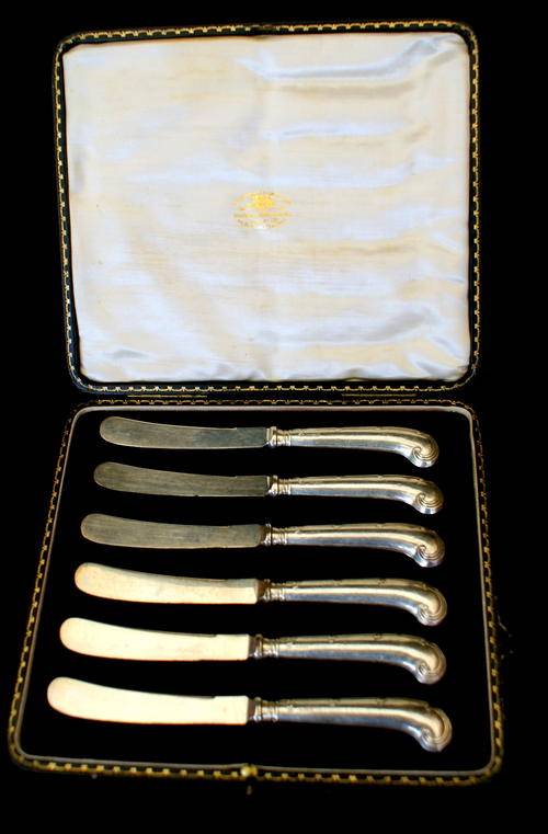 "Vintage Hallmark Silver Knife Set"