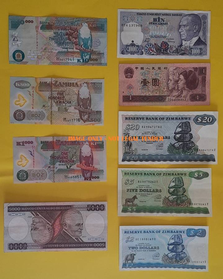 INTERNATIONAL Bank Notes : Mix Lot - Old Notes