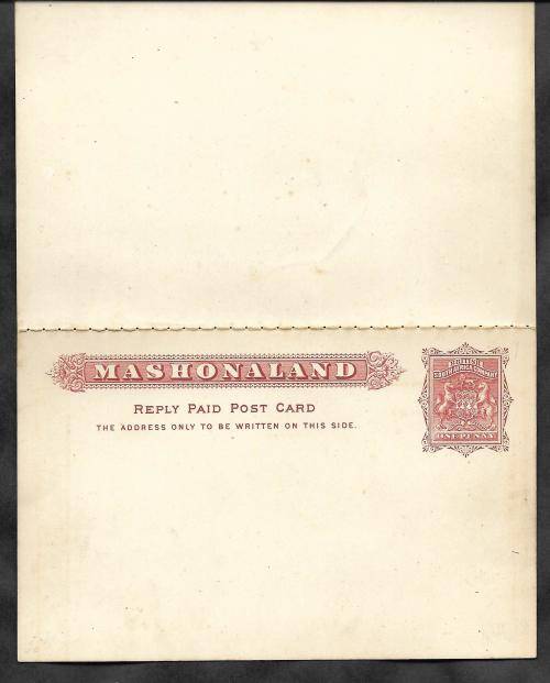 BRITISH SOUTH AFRICA COMPANY POST CARDS     MASHONALAND
