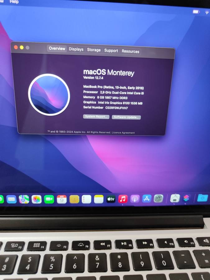 Macbook Pro Retina 13 inch Prestine Condition - Core i5 - 8GB Ram - 256GB SSD