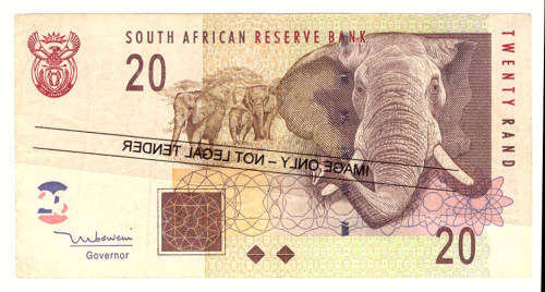 T T MBOWENI R20 RAND SOUTH AFRICAN BANK NOTE 2nd ISSUE DOUBLE AA