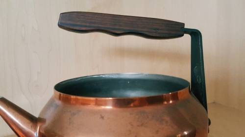 VINTAGE COPPER WOODEN KETTLE (MADE IN JAPAN)