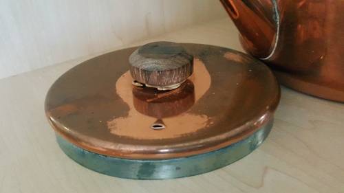 VINTAGE COPPER WOODEN KETTLE (MADE IN JAPAN)