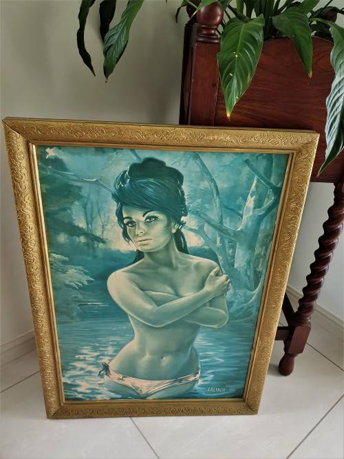 Original 1970's Print of THE NYMPH by J.H. Lynch