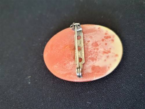 Vintage Costume Jewelry Cameo Brooch
