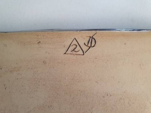 Handmade Vintage Pottery Platter/Plate with swirl patterns (Signed)