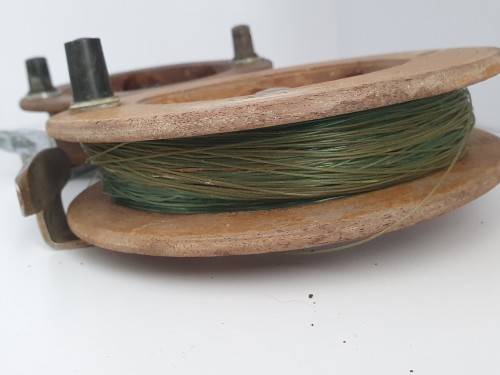 Vintage pair of Wooden Fishing Reels