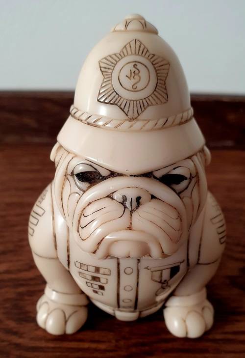 Famous South Africa John Biccard Marble Bulldog Figurine