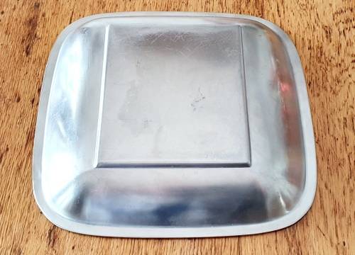 Vintage Brass and steel Deginox Spanish Stamp trinket holder/tray