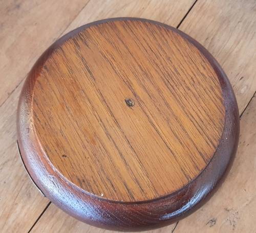 HMS Sirdar Royal Navy Submarine WW2 1930`s Teak wooden Bowl