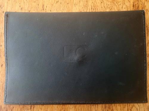 Botanical Genuine Leather Clutch Bag By Fine Leather Goods