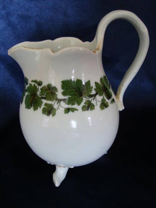 MEISSEN PORCELAIN IVY PATTERN MILK CREAMER/JUG