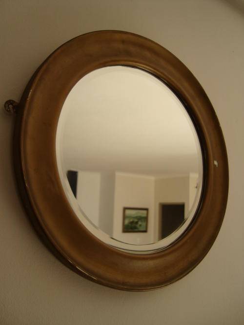 BEAUTIFUL ROUNDED OVAL MIRROR...WHAT A STUNNER