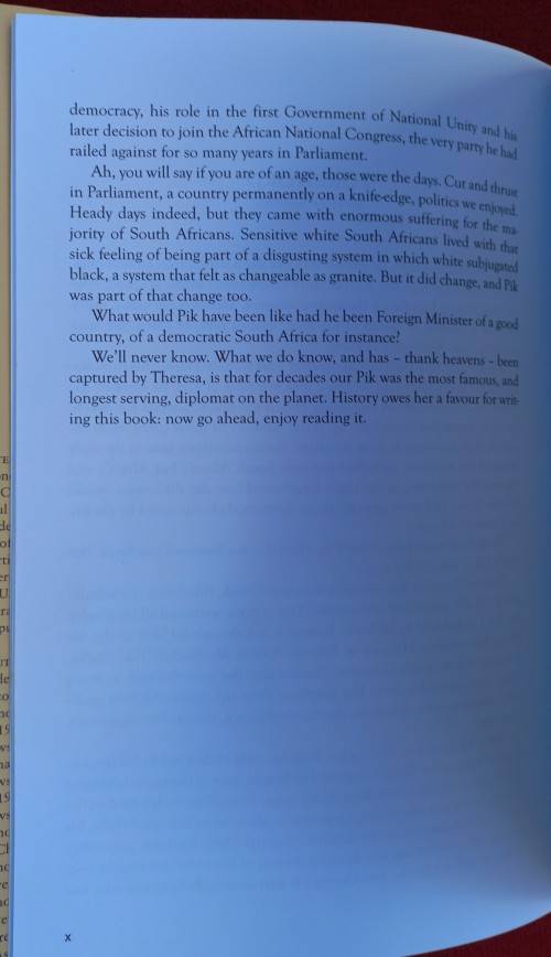 PIK BOTHA AND HIS TIMES Theresa Papenfus