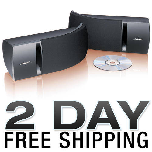 NEW BOSE 161 STEREO SURROUND SPEAKER SYSTEM PAIR BLACK