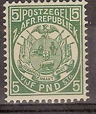 Transvaal 1885-93 5P MNH