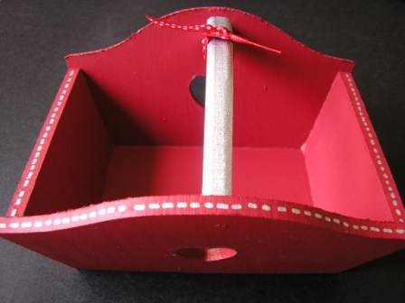 Wooden heart basket - perfect for chocolates or gifts