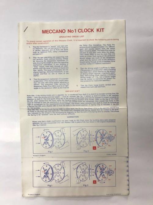 Meccano Clock Kit 1