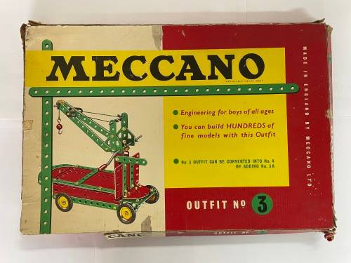 Meccano Set 3 Red And Green