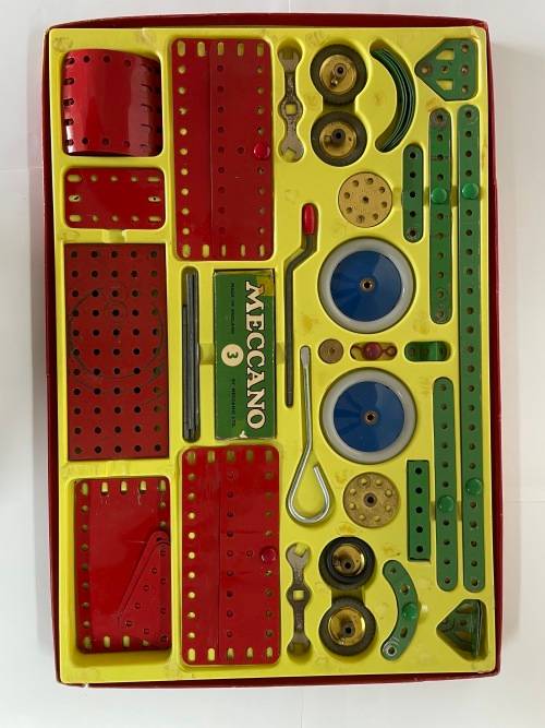 Meccano Set 3 Red And Green