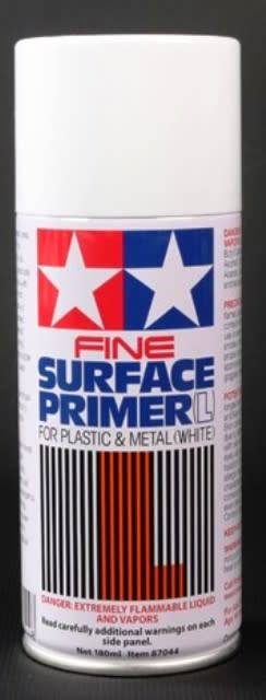 Fine Surface Primer (L) For Plastic & Metal (White)