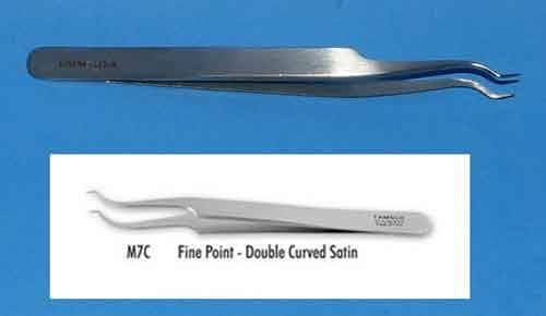 UMM Tweezer Fine Point - Double Curved Satin By Gola.