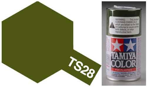 TS-28 Olive Drab 2 - Matt - Synthetic Lacquer Paint