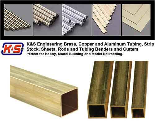 6.35mm Square Brass Tube