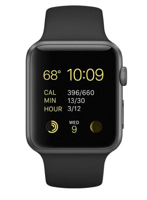 Apple Watch Sport 42mm | Space Grey Aluminum Case | Black Band | RETINA DISPLAY | MJ3N2LL/A