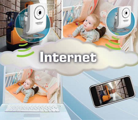TRENDnet TV-IP572W Megapixel HD Wireless N Internet Camera - Network Surveillance camera