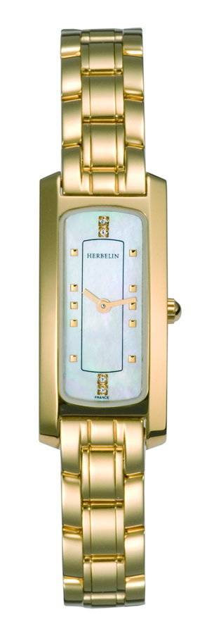 Michel Herbelin Ladies Gold Plated Watch - Model : 1064/BP59 - Old new Demo stock