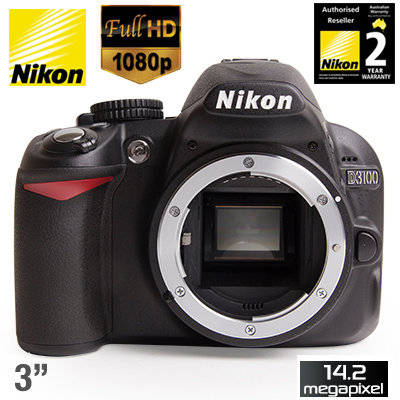 NIKON D3100 DSLR CAMERA BODY - 14.2 Megapixels