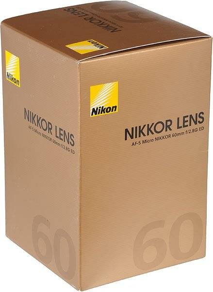 Nikon 60mm f/2.8G ED AF-S 'N' Micro-Nikkor Lens for Nikon DSLR Cameras