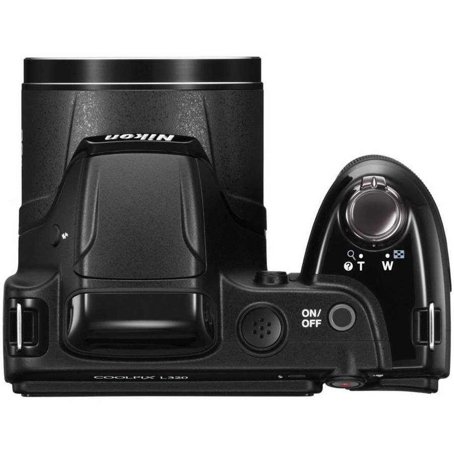 Nikon Coolpix L320 16.1MP Digital Camera with 26x Optical Zoom [ BLACK ] 720p HD Video