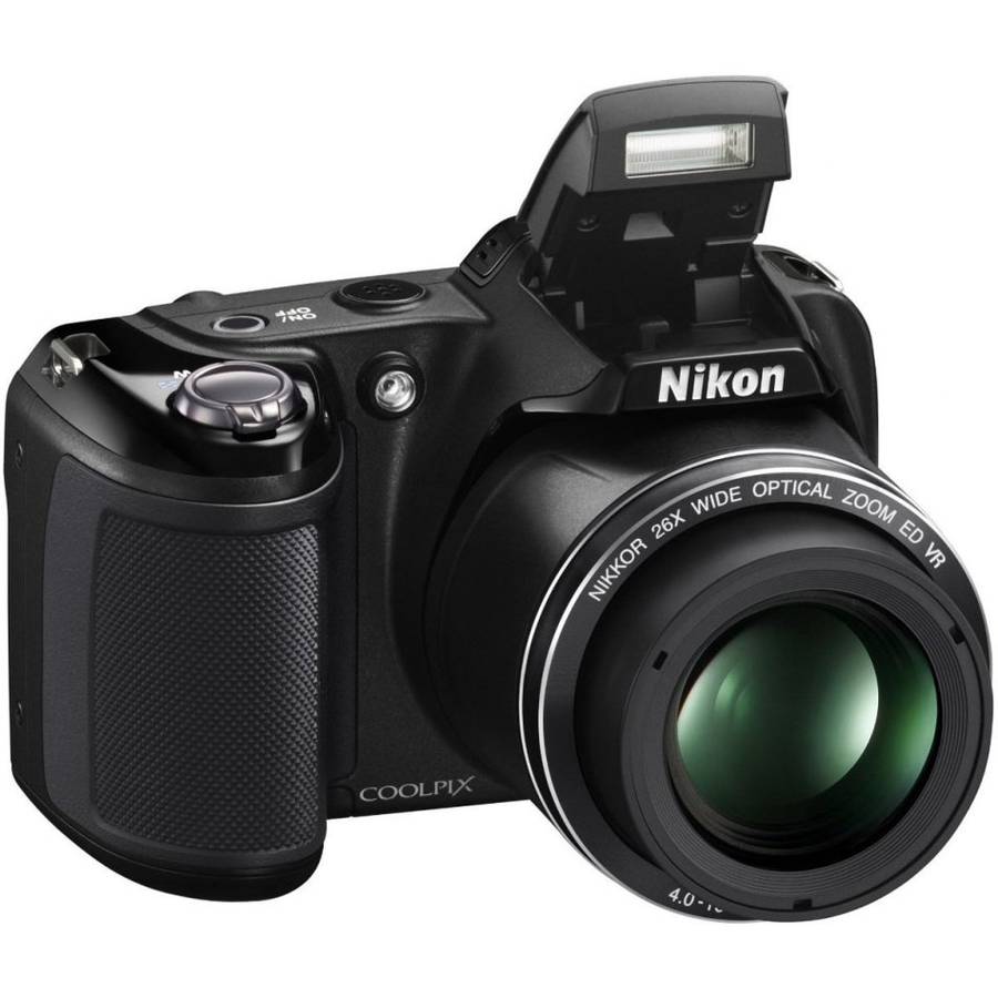 Nikon Coolpix L320 16.1MP Digital Camera with 26x Optical Zoom [ BLACK ] 720p HD Video