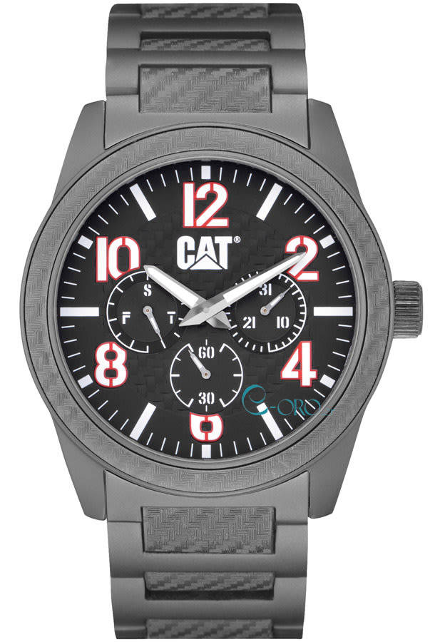 CATERPILLAR G-0 Multifunction Black Aluminium Bracelet GO15913128 Men's Watch