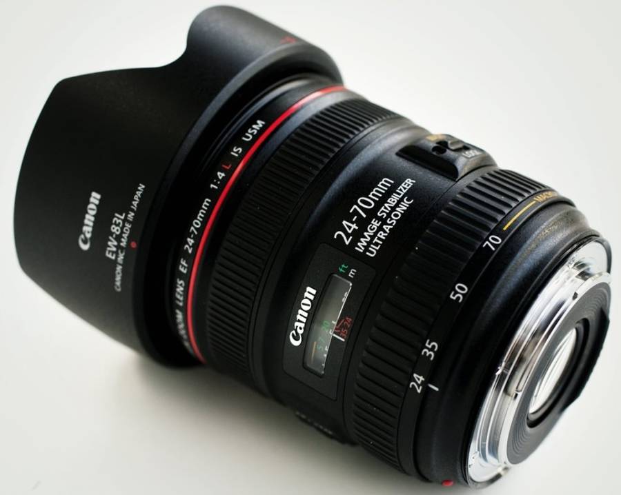 Canon EF 24-70mm f/4 L IS (IMAGE STABILIZER) USM Zoom Lens for Canon SLR Cameras - PRICE REDUCED