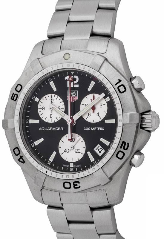 Tag Heuer Aquaracer Chronograph Quartz Mens Watch - Model CAF1110 - 42MM Case - 300m WR
