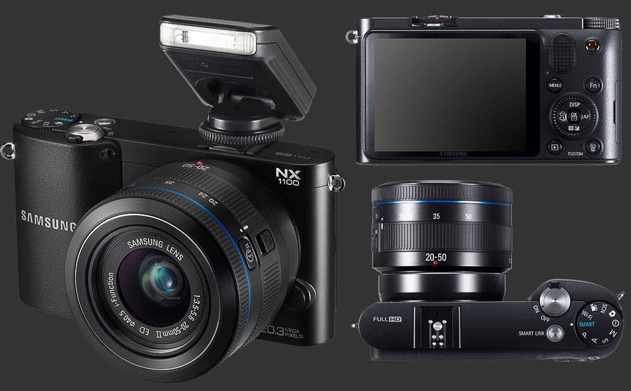 Samsung NX1100 20.3MP CMOS Smart | WiFi | FULL HD | Digital Camera + 20-50mm Lens