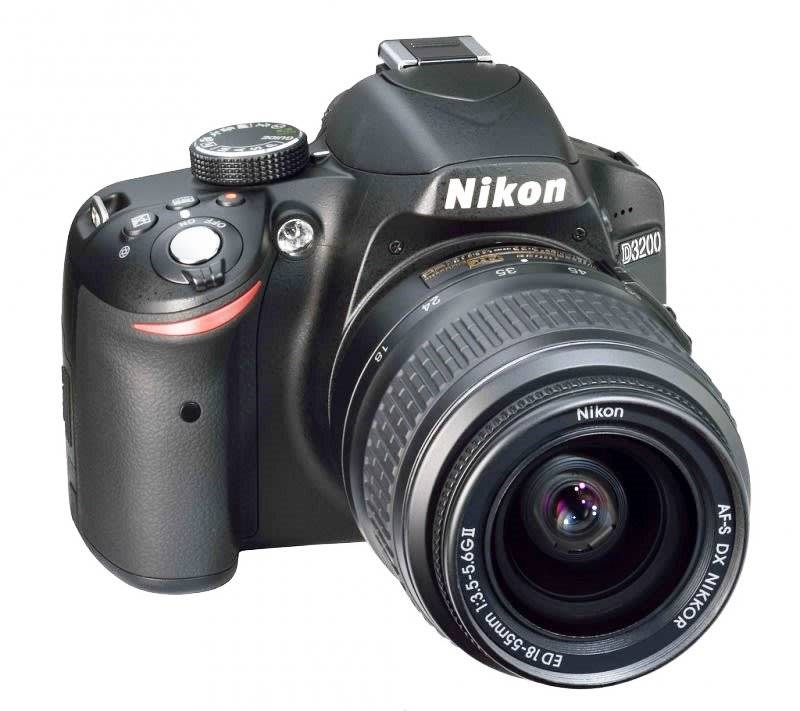 Nikon D3200 24.2 MP CMOS Digital SLR with 18-55mm f/3.5-5.6 AF-S DX NIKKOR Zoom Lens - 24.2 MP